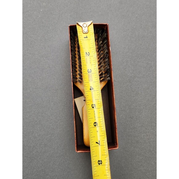 Club Style Bristle Hair Brush UNUSED With Box West Germany Wood Handle 7" - Picture 12 of 12